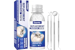COPEAKY Tooth Repair Kit, Moldable Tooth Replacements, Dental Care Kit Glue- Fixing The Missing and Broken Replacements, Dental Care Kit DIY at Home, Suitable for Men and Women