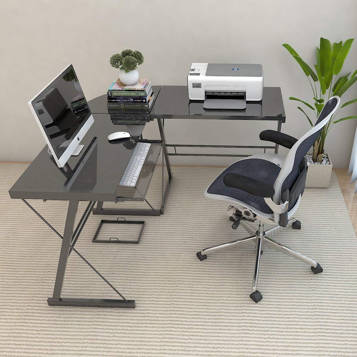 Ryan Rove Computer Desk, Black