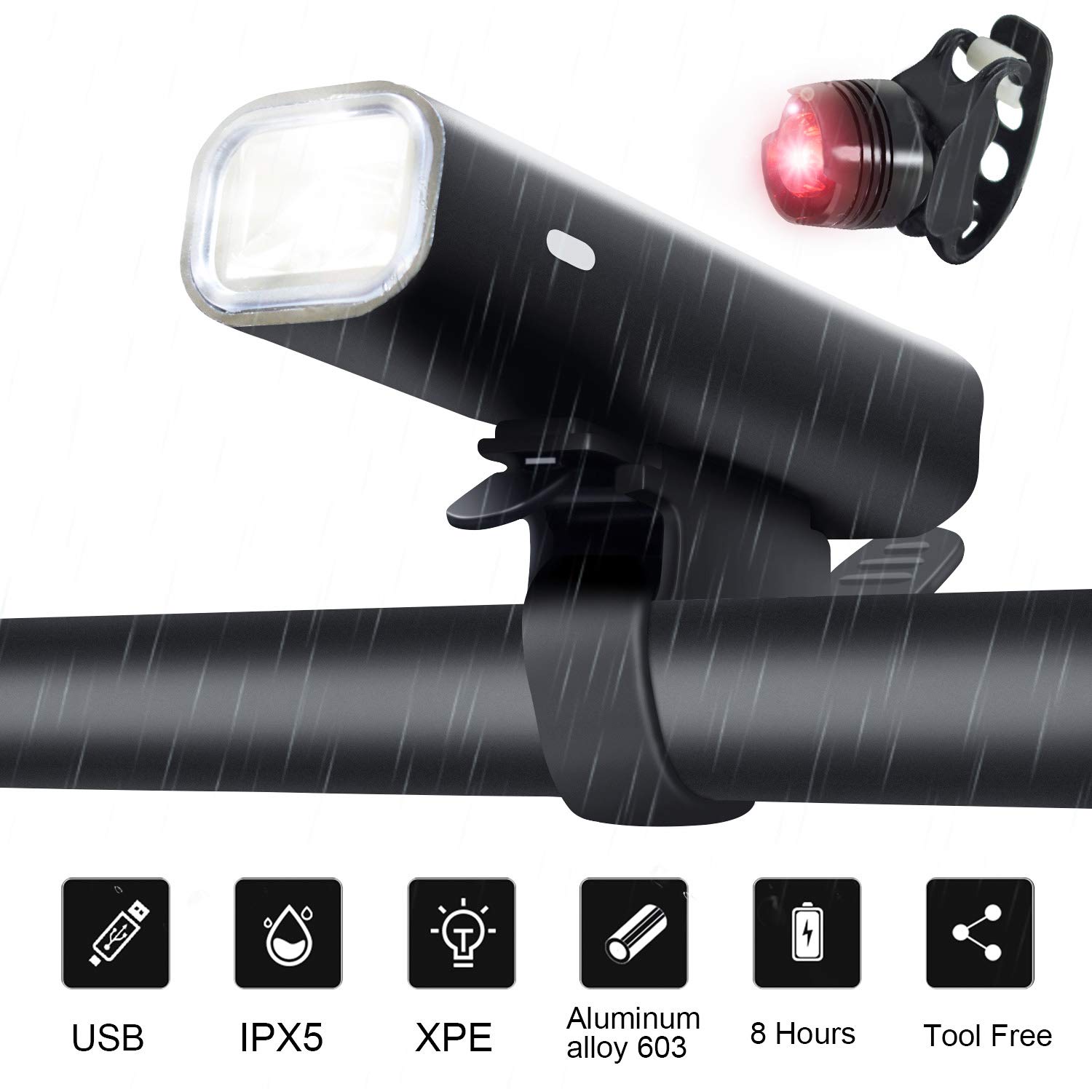 wasaga bike tail light