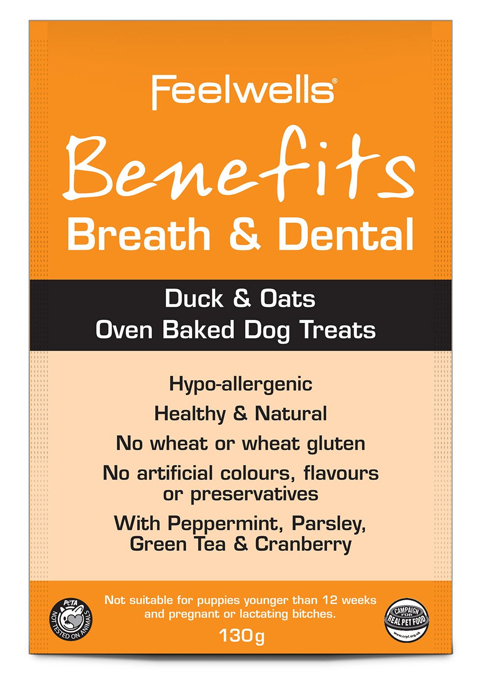 Benefits Breath and Dental Dog Treats 130 g (Pack of 10)