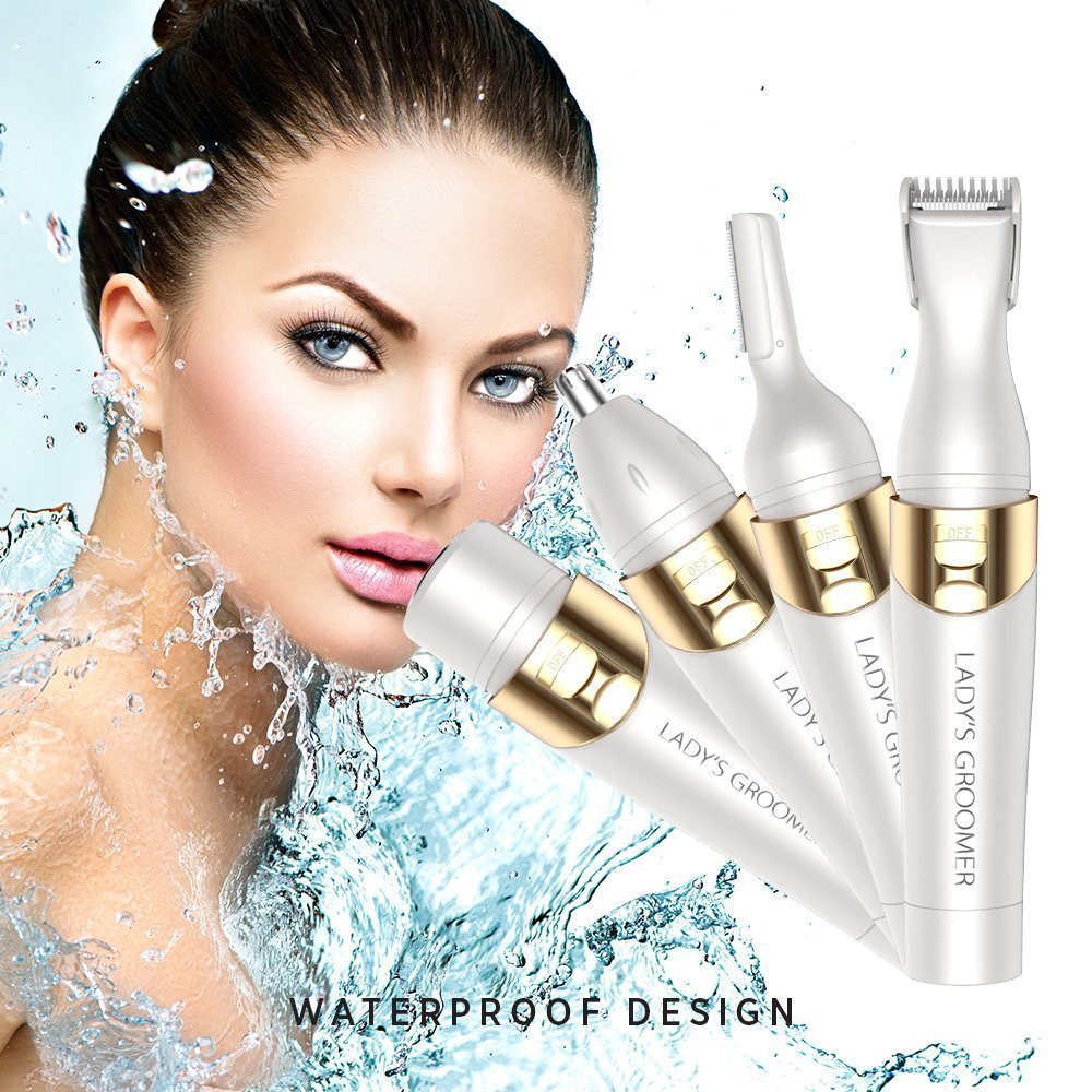 Bikini Trimmer, 4 in 1 Women Shaver Eyebrow Trimmer Nose Trimmer