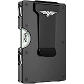 Lenvoten Upgraded Hinged Minimalist Wallet for Men | Slim Metal RFID Blocking Wallet | Credit Card Holder & Money Clip Holds 20 Cards | Premium Scratch-Resistant Finish | Ideal Gift for Men