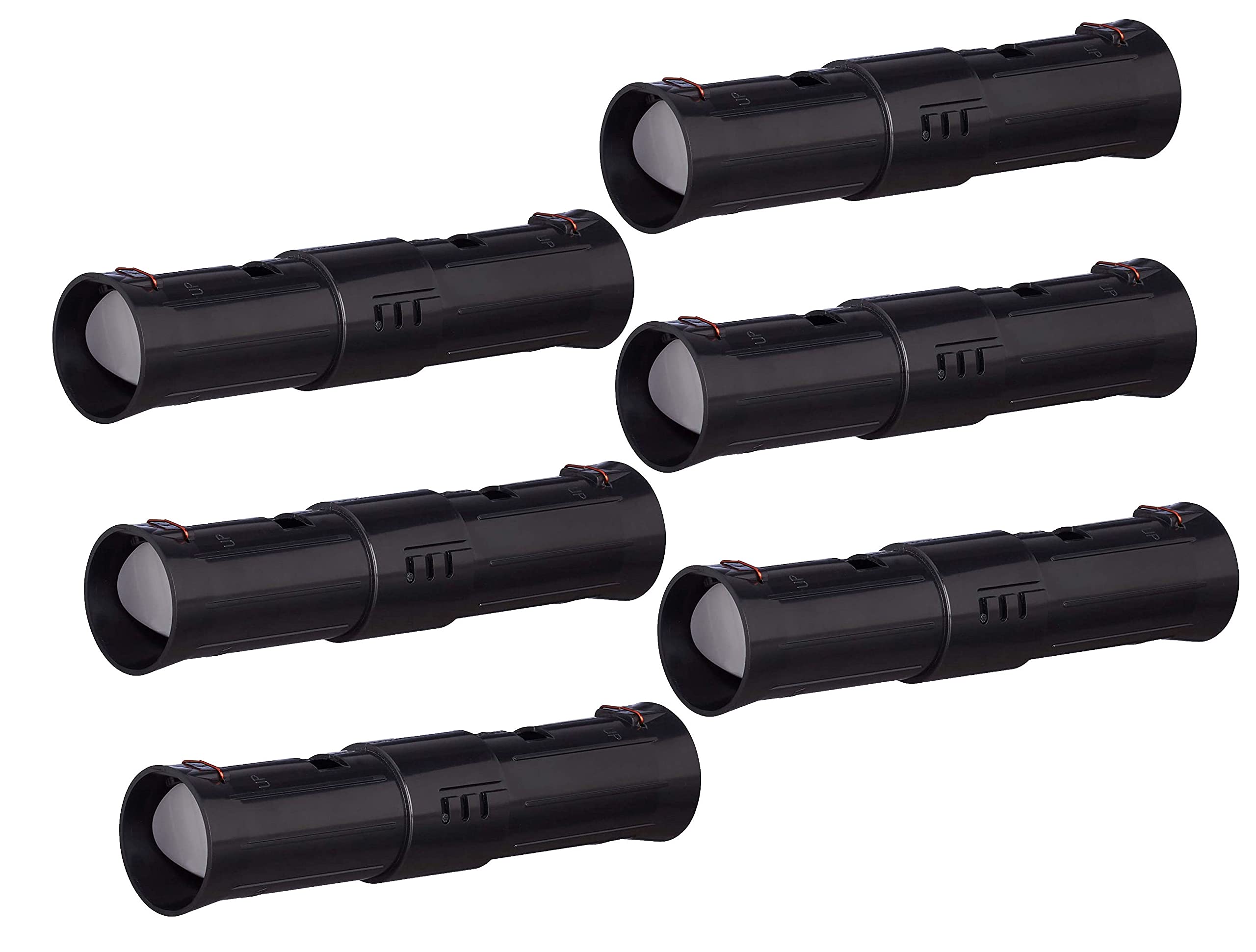 Grabacz Humane Tunnel Mole Trap Vole Trap Tube, Live Trap, Adjustable Length, with Control Openings, Animal Friendly, No Poison Plastic (6)