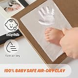 PewinGo Baby Footprint Handprint Clay Kit Black Frame view 3