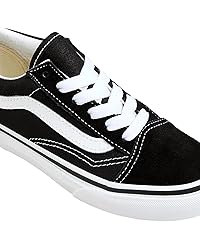 Vans Kids' Old Skool Skate Shoes Black/White 2