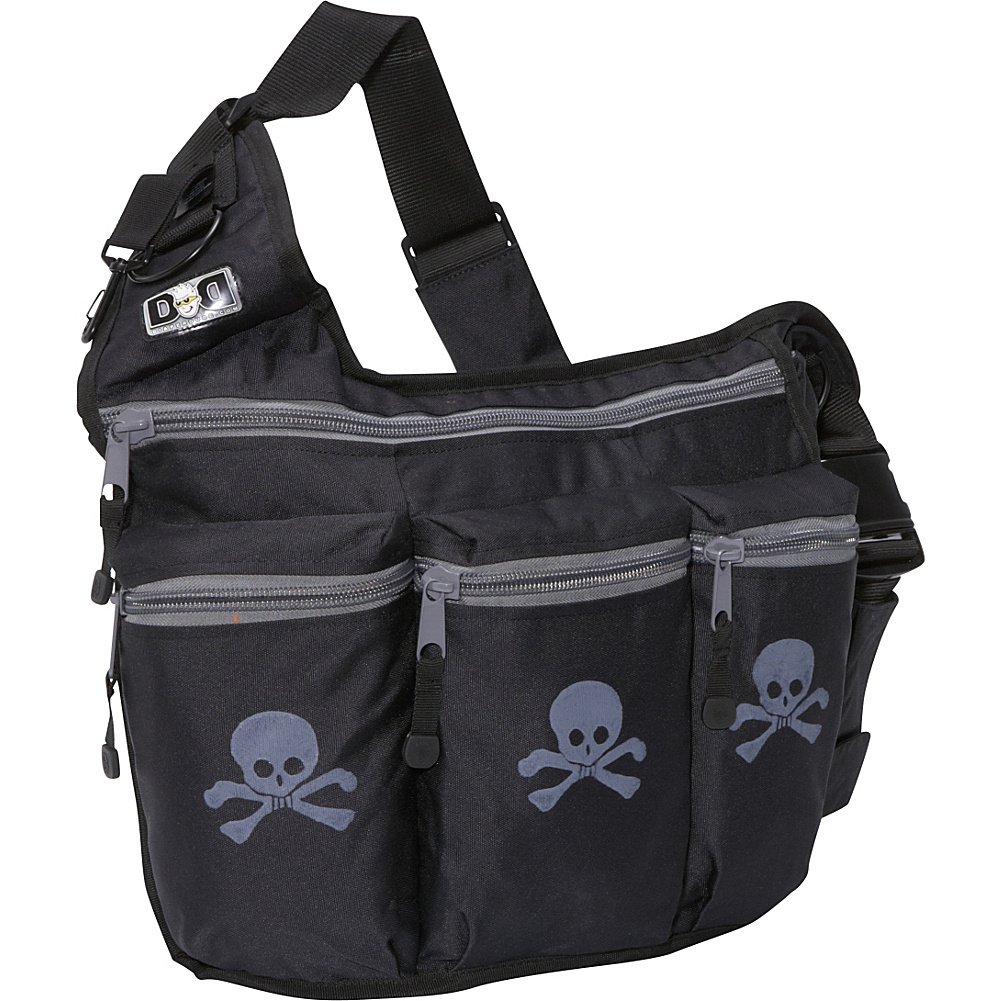 Diaper Dude Bag Skull and Cross Bone (Black)
