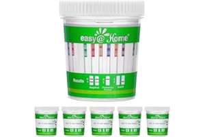 Easy@Home 14 Panel Drug Test Cup: 6 Pack at Home Drug Test Kit Test for AMP/BUP/BAR/BZO/COC/MDMA/MET/MTD/OPI2000/OXY/PCP/PPX/TCA/THC50, Highly Sensitive THC Tests for Home Use #ECDOA-1144A3