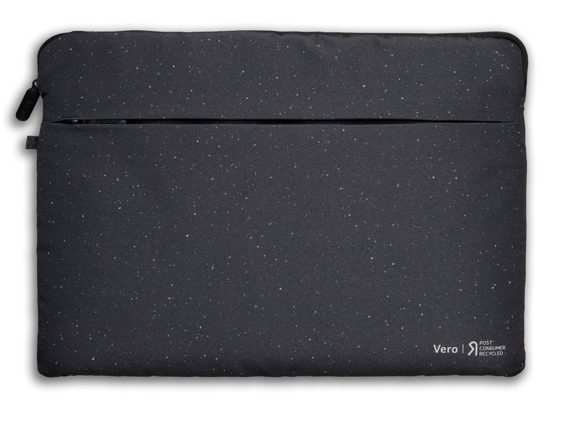 Acer Vero Sleeve (Suitable for up to 15.6 Inch Laptops: Universal Protective Case Made from 100% RPET Material Protects Against Dirt and Shock Damage Extra Front Pocket) Black