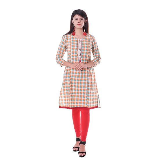 Women's Cotton Feeding Kurti_Multicolor_B77_X-Large