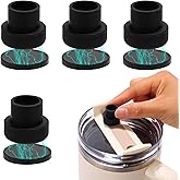 4pcs Magnetic Straw Caps for All Era & Resa Tumblers, Black BPA-Free Silicone Straw Covers with Strong Magnet for Accessories