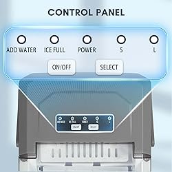 Ice Maker Countertop with Self-Cleaning, 26.5Lbs