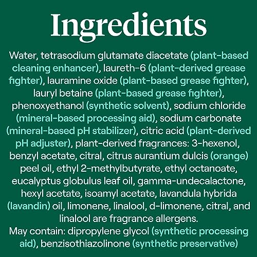 SEVENTH GENERATION POWER+ FOAMING DISH SPRAY MANDARIN ORANGE DISHWASHING SOAP CUTS GREASE 16 OZ