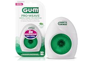 GUM PROWeave® Dental Floss Mint Waxed, 165M