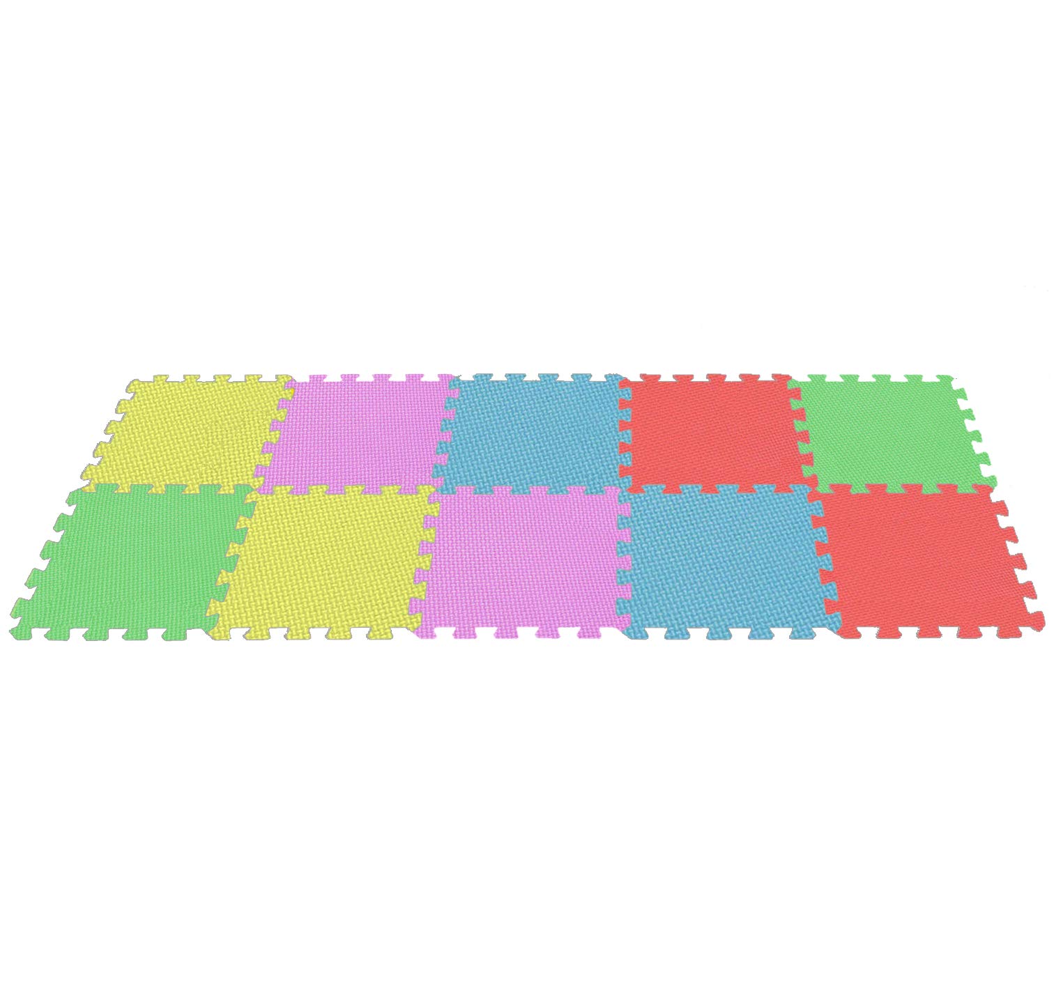 FunkyBuys KIDS BABY EVA INTERLOCKING SOFT FOAM ACTIVITY PLAY MAT SET TILES (10pc)