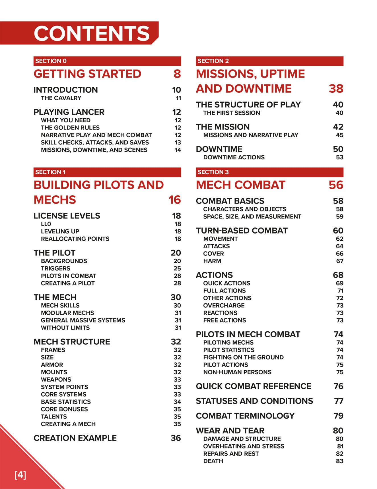 Lancer TTRPG Core Rulebook Lancer TTRPG Core Rulebook Hardcover