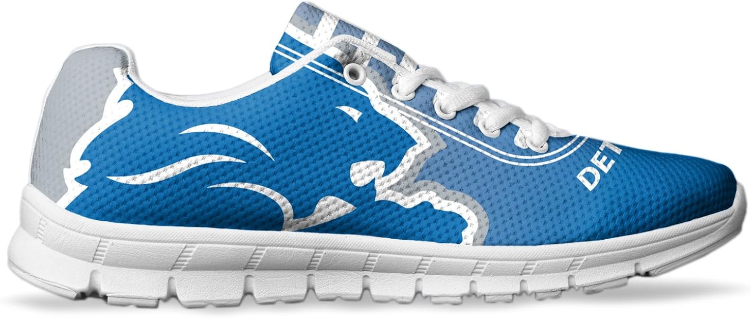 AllAmbitions Men's Detroit Lions Football Fan Custom Handmade Running