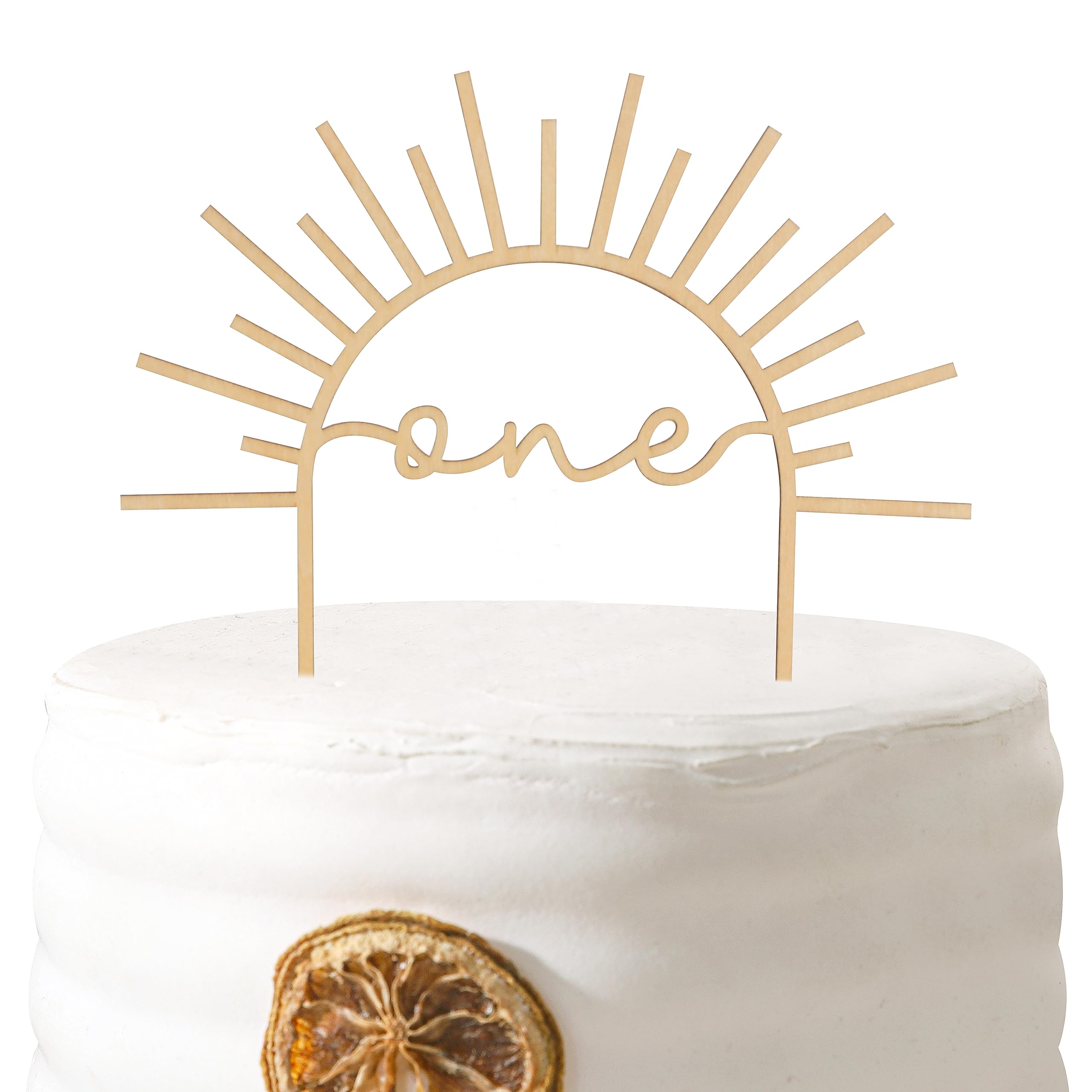 Photo 1 of Sunshine Cake Topper for 1st Birthday - Wooden Smash Cake Topper for You Are My Sunshine Party Decoration,First Birthday Supplies for Photo Booth Props Anniversary (Sunshine ONE)