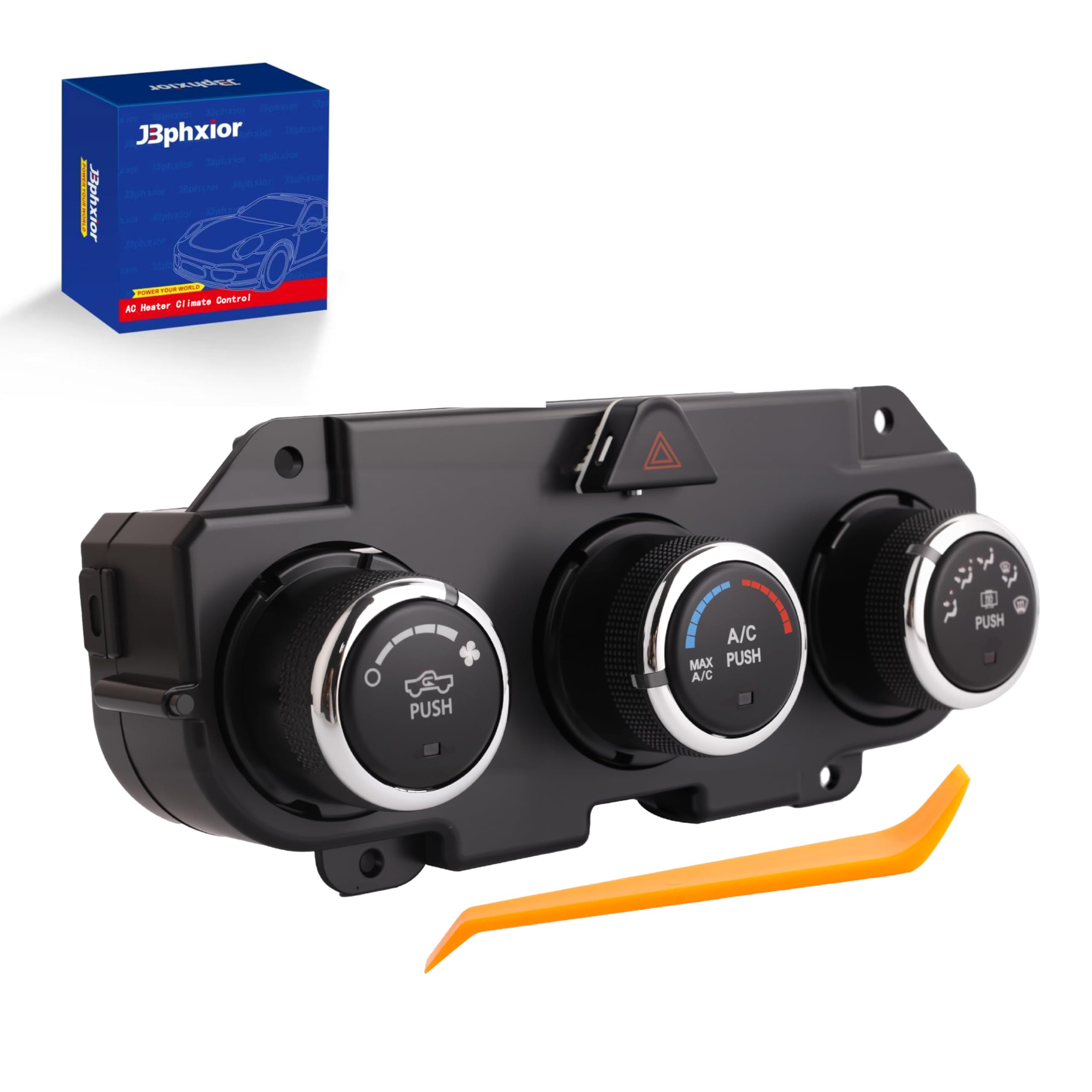 Photo 1 of AC Heater Climate Control Module, HVAC Climate Control,Heat Defrost,Air Conditioning Heater Control Switch Panel Fit for 2013-2018 RAM 1500 2500 3500,OEM 68268189AA 68105021AC