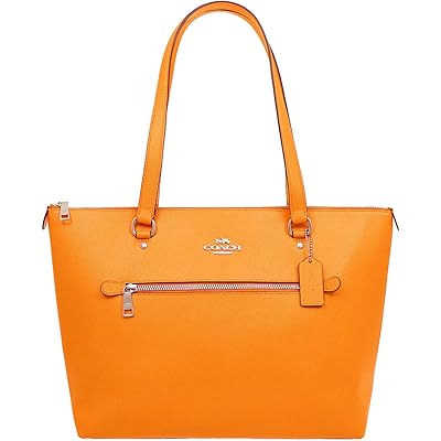 【コーチ】COACH トートバッグ ブライトマンダリン F79608 クロスグレーン レザー ギャラリー トート レディース [アウトレット品]