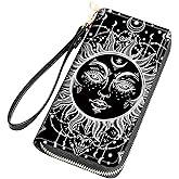 FQTBCEARI Hummingbird Flower Print Women Large Capacity Wallet PU Leather Zipper Clutch Purse for Smart Phone/Card/Coin/Cash
