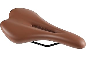 ZHIQIU Colour Bike Saddle Seat Pad Breathable Comfortable Bicycle Fit for Road Bike Fixed Gear Bike (Brown Hollow Thicken)