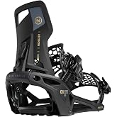 Nidecker OG Supermatic Men's Rear-Entry Snowboard Bindings | Quick-Entry, Step-In, Flex 6/10, Nylon Highback, Nylon Baseplate, Auto Lock Buckles, Intermediate
