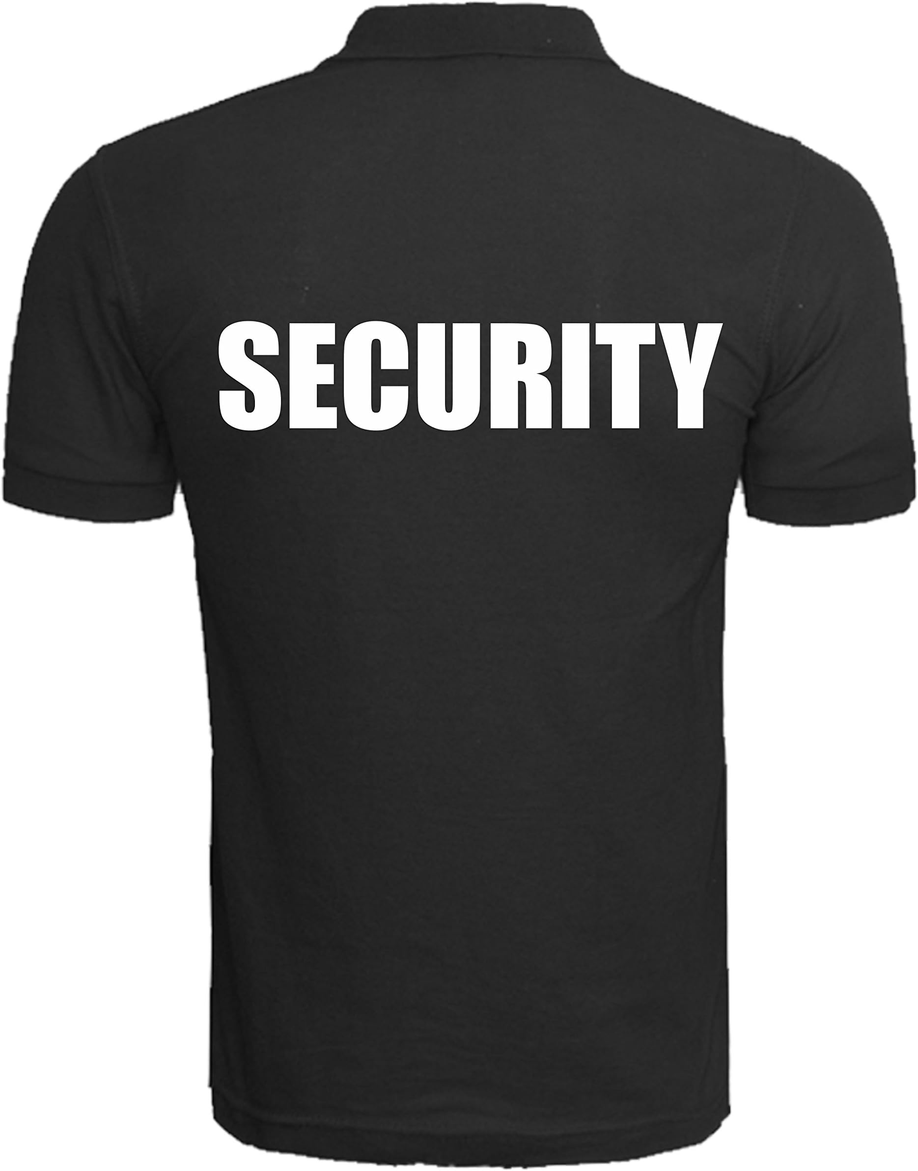 Smudged Security Printed Polo Shirt Black