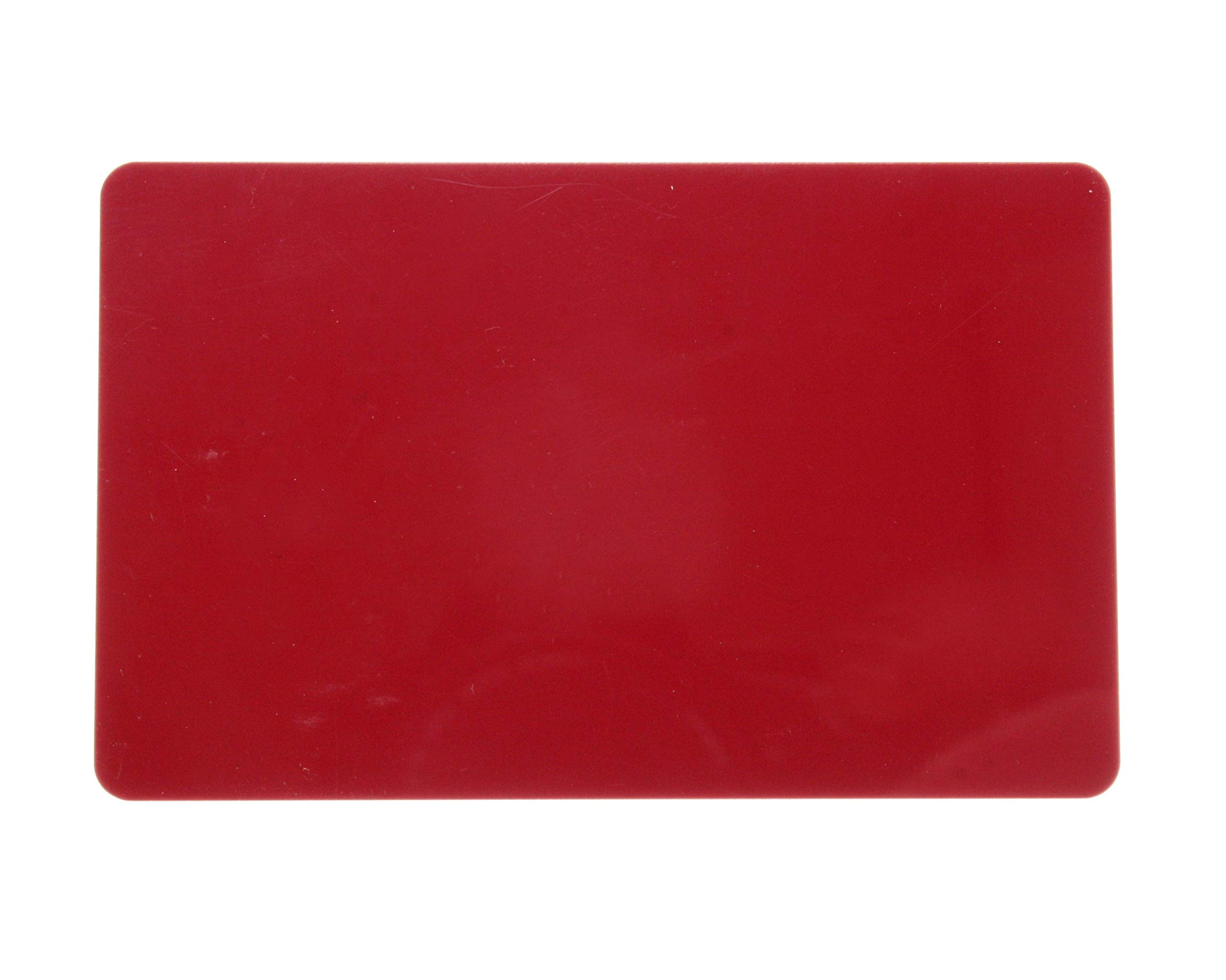 100 x PerfectID Premium ISO Quality PVC Plastic Plain Blank CR80 ID Card of Size 86x54mm (Credit Card Size) & 760 Microns Thickness. (Burgundy)