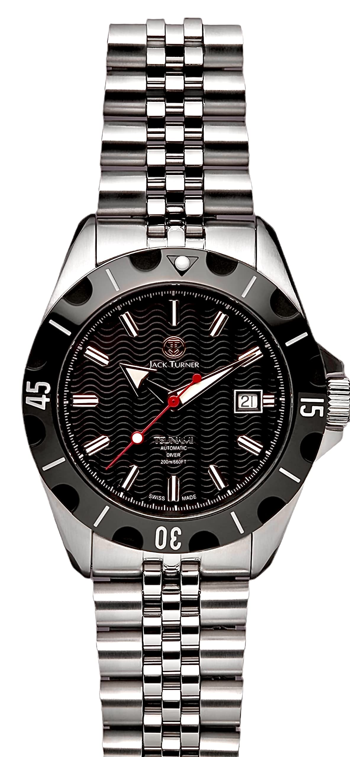 JT JACK TURNER EST. 1972 Limited Edition Swiss Automatic Sporty Dive Watch for Men