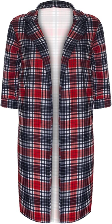 Fashion Star Womens Animal Print Longline Open Front Jacket Blazer Cardigan Coatigans : Amazon 