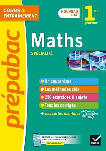 Download Maths 1re (spécialité) - Prépabac: nouveau programme de Première 2019-2020 PDF