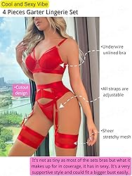 Kaei&Shi Garter Belt Thong Lingerie For
