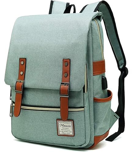 Cuero Estilo Vegan Leather Laptop Backpack - 12L, Grey/Black, With Laptop Sleeve & Trolley Strap - View #9