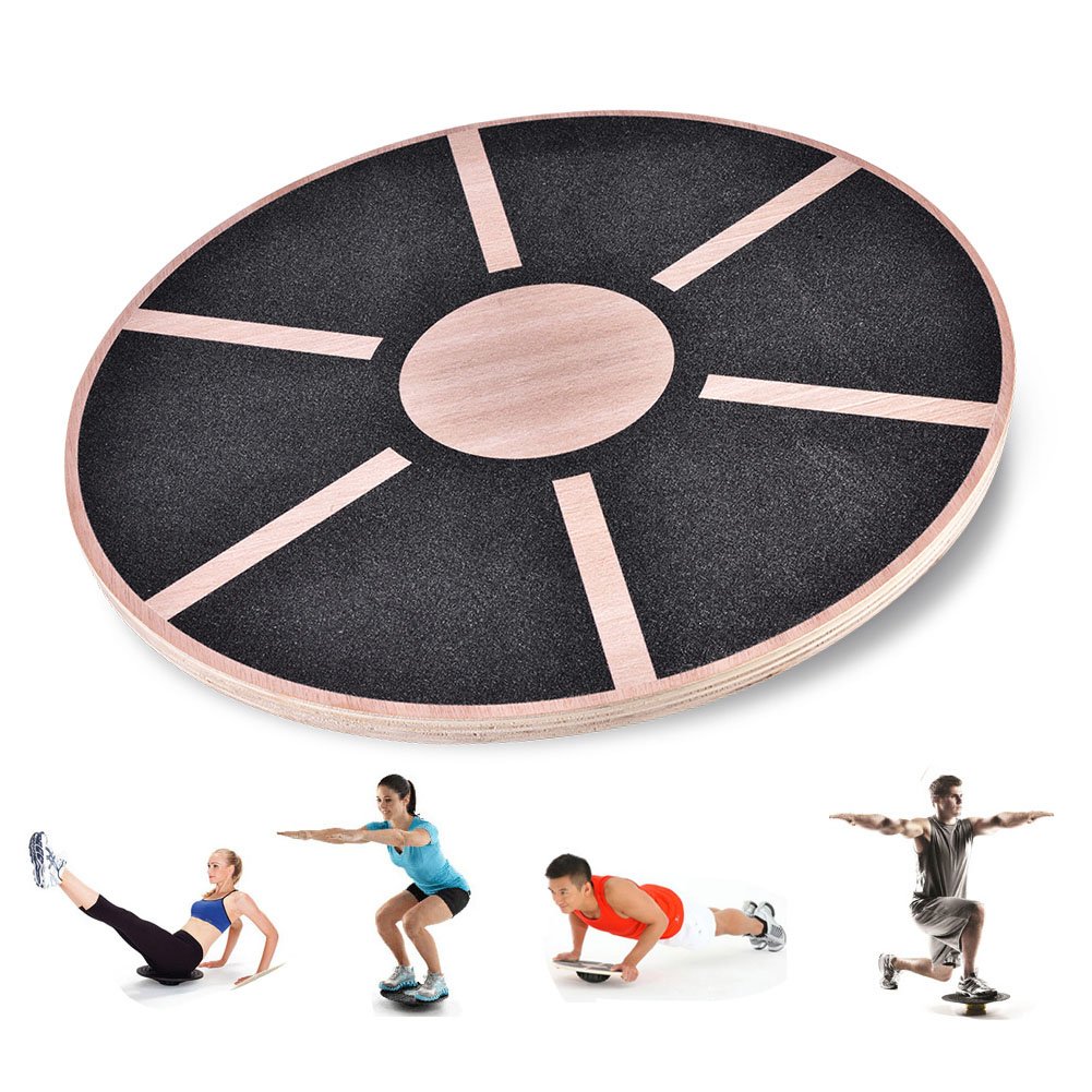 Planche D'équilibre En Bois Yes4All - 40cm Diamètre Pour Fitness Et Rééducation