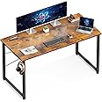 ODK 48 Inches Computer Desk for Home Office, Office Table for Small Spaces, Writing Desk with Headphone Hooks, Vintage