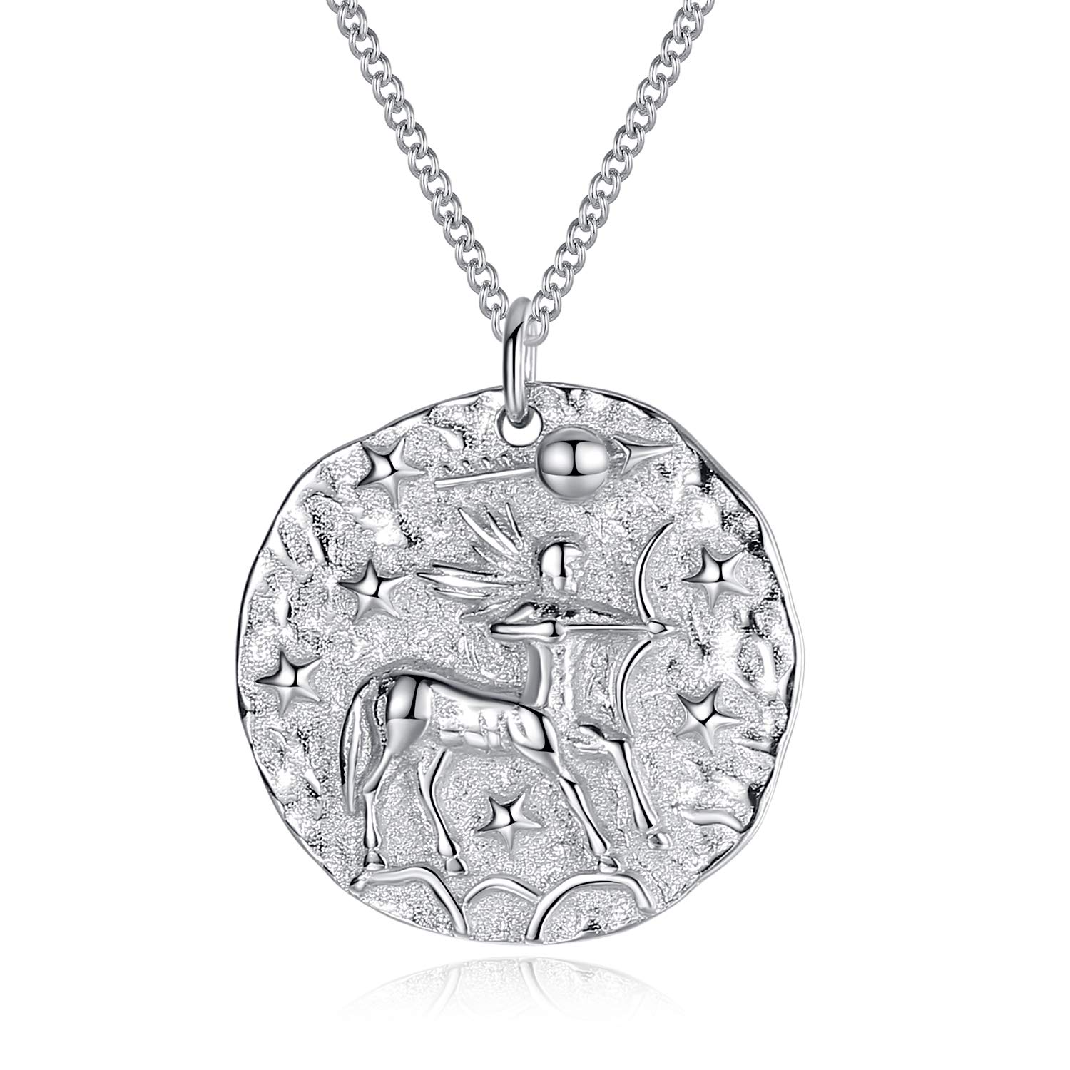 VIKI LYNN Women Girls 925 Sterling Silver Sagittarius Zodiac Star Sign Necklace