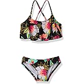 Kanu Surf Girls' Karlie Flounce Bikini Beach Sport 2 Piece Swimsuit