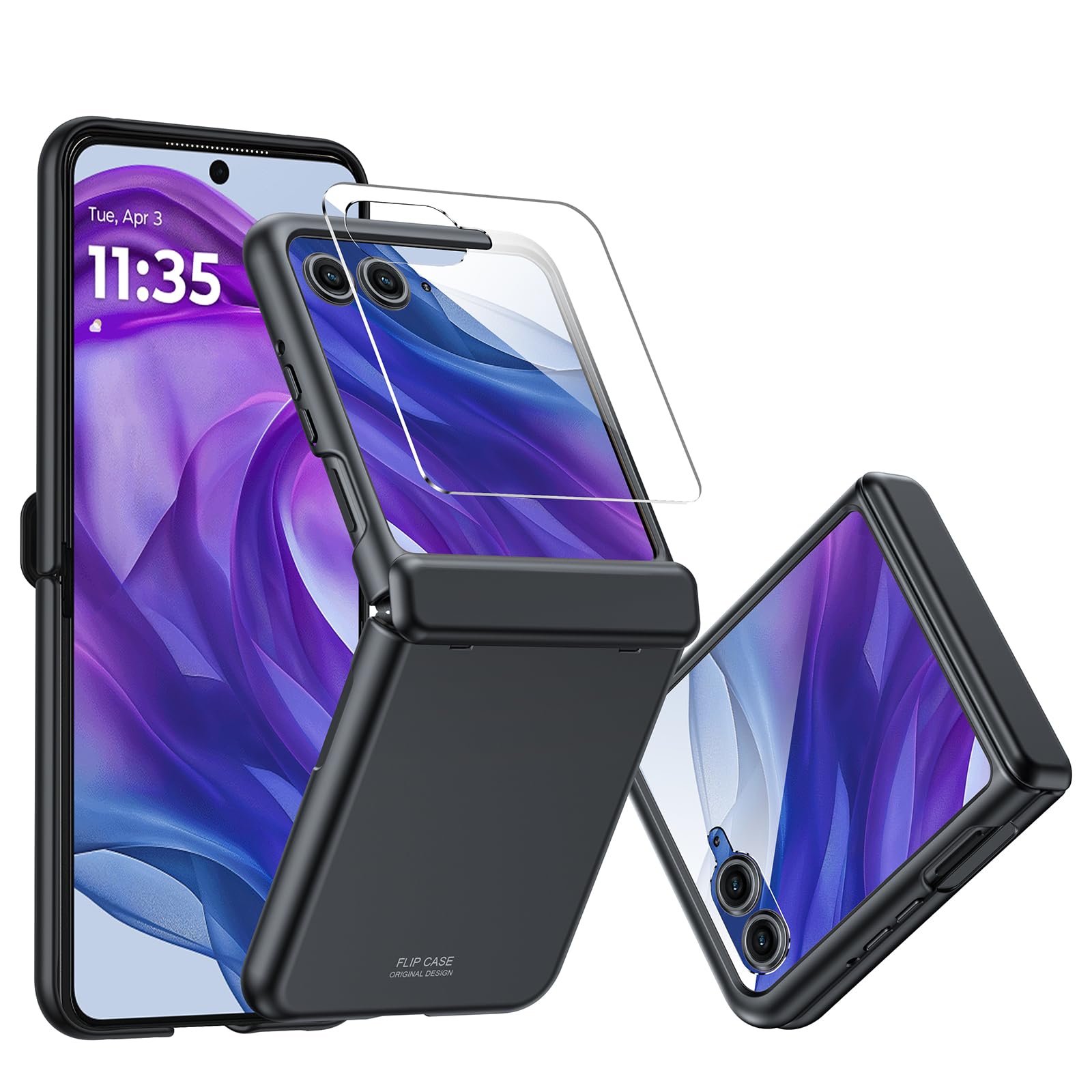 CENMASO for Motorola Razr+ Plus 2025 Case/Razr+ Plus 2024 Case with ...