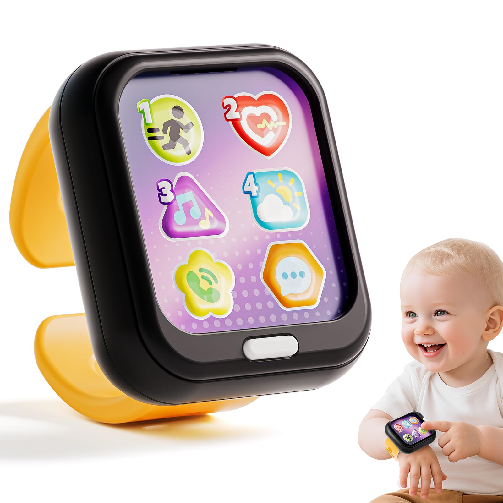Photo 1 of HOLA Toys for 1 Year Old Boys & Girls, 7 Functions Baby Musical Toy Watch, Learning & Travel Baby Toys 6-12-18 Months, Birthday Gift for Boys & Girls Christmas Stocking Stuffers