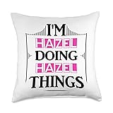 I'm Hazel Doing Hazel Things Funny Name Gift White