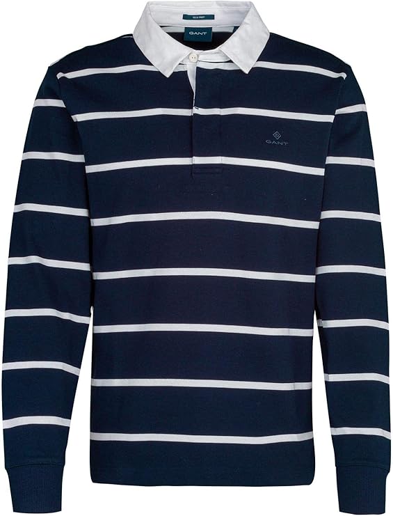 GANT 1901.2015029 Polo Shirt Long Sleeves Men Blue 433 2XL Amazon.co