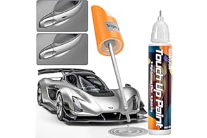 GALITOON Touch Up Paint for Cars, Two-In-One Car Touch Up Paint Scratch Remover Pen for Vehicles, Quick & Easy Solution to Erase Car Scratches Touch Up Paint Pen (Silver)