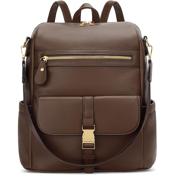 Amazon.com: KKXIU Backpack Purse for Women - Multi-pocket Leather