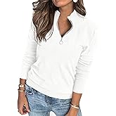 PRETTYGARDEN Womens Sweaters Quarter Zip Knit Long Sleeve Business Casual Pullover Tops 2026 Fall Fashion Work Outfits