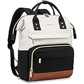 LOVEVOOK Mini Backpack for Women, Cute Small Backpacks Purse, College Bookbag for School, Fashion Bag for Work Travel Gift, 14 inch Lightweight Daypack, Beige-Black-Brown