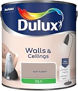 Dulux Silk Emulsion Paint Walls Ceilings Soft Truffle 2.5L 13m²/L view 2