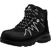 Blapek Steel Toe Work Boots for Women - Insulated Work Boots Steel Toe Sneakers Comfortable Construction Boot Lightweight Work & Safety Toe Shoes Gifts for Construction Workers for Work Construction