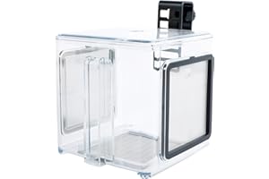 Acrylic Fish Breeding and Isolation Box - Hanging Aquarium Hatchery Tank With Detachable Mesh Lid for Baby Guppy Betta Newbor