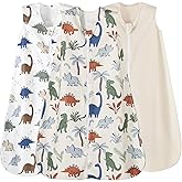 david's kids 3 Pack Warm Micro Fleece Baby Sleep Sack 0-6 Months, Soft Baby Wearable Blankets with 2-Way Zipper, Comfy Winter Sleeping Bags for Infant Newborn Boys Girls Neutral, Small Size, Dinosaur