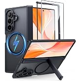 FNTCASE for Galaxy Z Fold 8 Ultra/Z Fold 7 Case Fit for MagSafe Black | with Kickstand Hinge Protection, Translucent Magnetic Shockproof Cover with Screen Protector, Military Grade Drop Protection